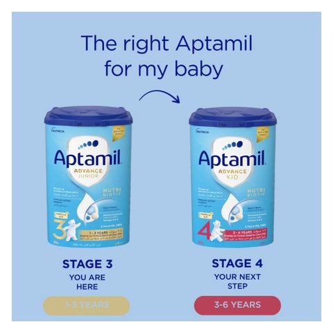 Aptamil Advance Junior Stage 3 Palm Oil Free Toddlers Milk Formula For 1 To 3 Years 800g 