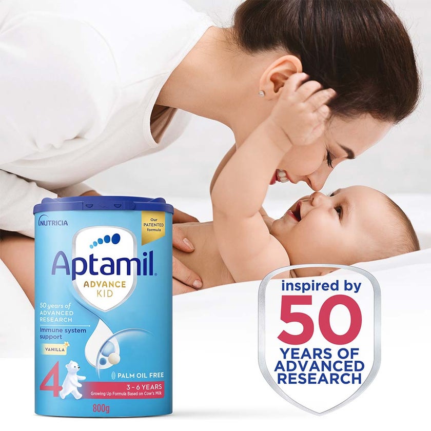 Aptamil Advance Stage 4 Palm Oil Free Growing Up Kids Milk Formula For 3 To 6 Years 800g