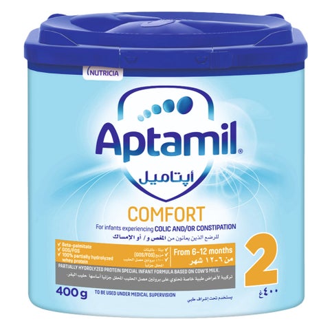 Aptamil Comfort Stage 2 Infant Milk Formula For 6 To 12 Months With Colic & Constipation 400g