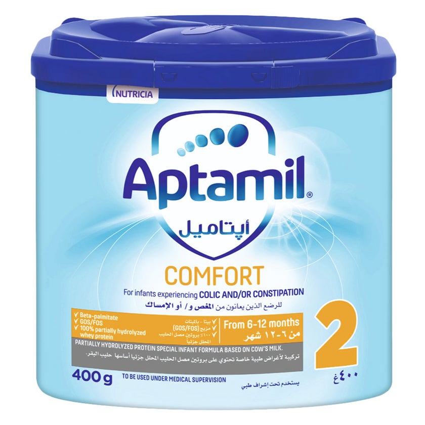Aptamil Comfort Stage 2 Infant Milk Formula For 6 To 12 Months With Colic & Constipation 400g