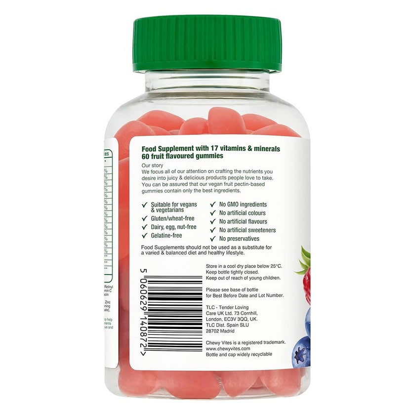 Chewy Vites Women's Multivitamin Supplement Adult Gummies, Pack of 60'S