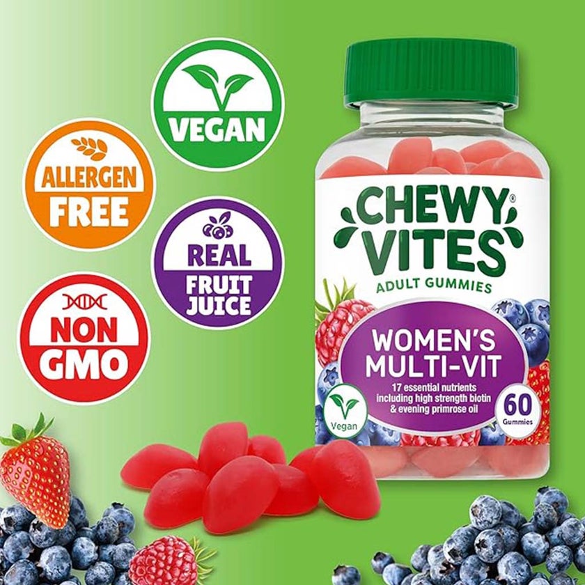 Chewy Vites Women's Multivitamin Supplement Adult Gummies, Pack of 60'S