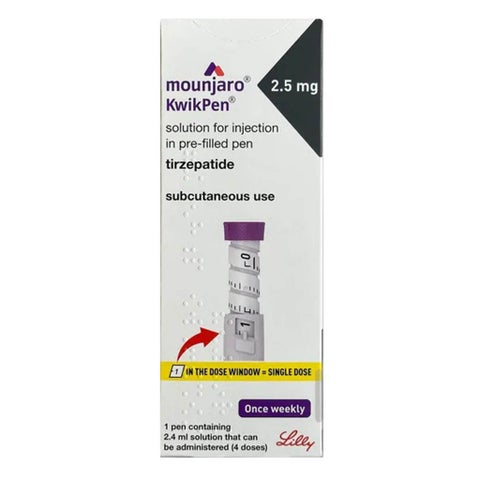 Mounjaro Kwikpen 2.5mg Pre-Filled Pen 0.6ml - 4 Doses