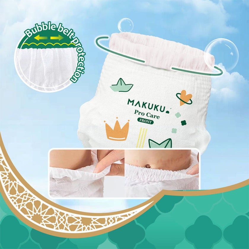 Makuku Pro Care Premium Baby Diaper Pants, Size 5, Extra Large (XL) For 12 To 17Kg, Pack of 36’s