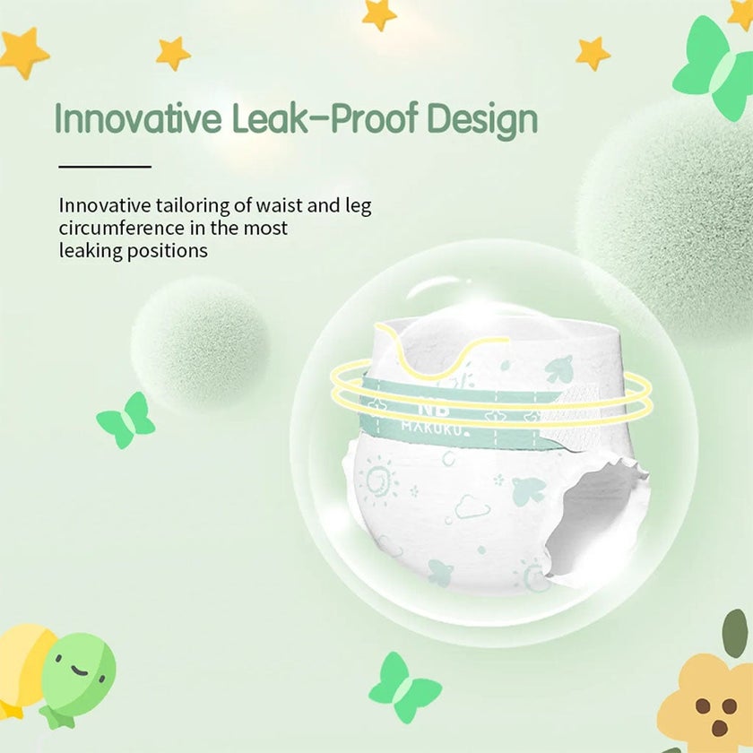 Makuku Comfort Fit Tape Newborn Diapers, Size 1 For 0 To 5Kg Baby, JUMBO PACK of 32x 8’s