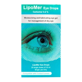 Lipomer 0.2% Eye Drops Single Dose Unit 0.6ml, Pack of 20's