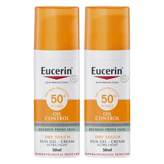 Eucerin Sun Oil Control Dry Touch SPF50+ Cream 50ml, Promo Pack of 2's