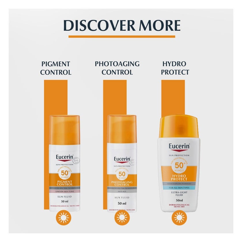 Eucerin Sun Oil Control Dry Touch SPF50+ Cream 50ml, Promo Pack of 2's
