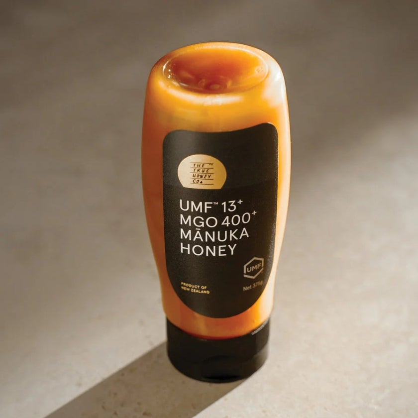 The True Honey Co Manuka Honey 400+ MGO & 13+ UMF Easy Squeeze Bottle 375g