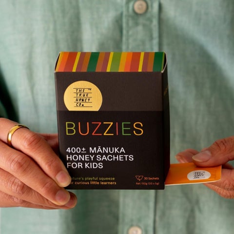 The True Honey Co 400+ MGO Manuka Honey Sachets, Pack of 30's