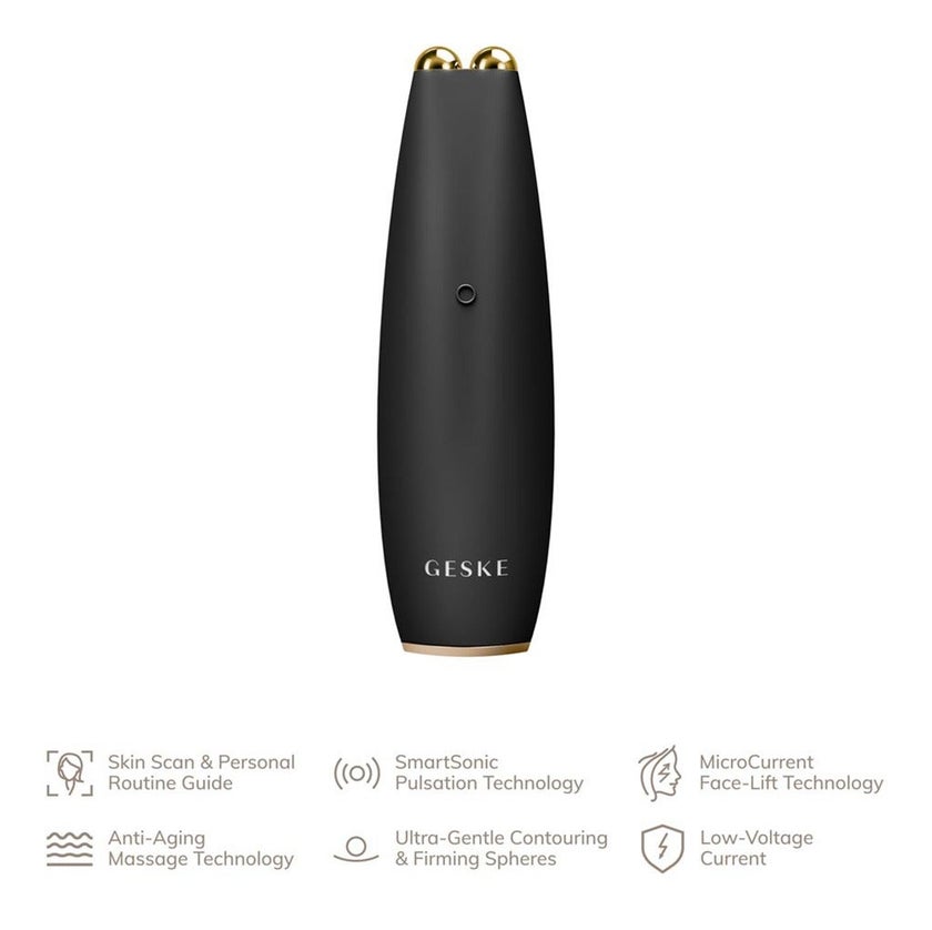 Geske SmartAppGuided 6-in-1 Micro-Current Face-Lift Pen For Fine Lines & Wrinkles In Gray Color 