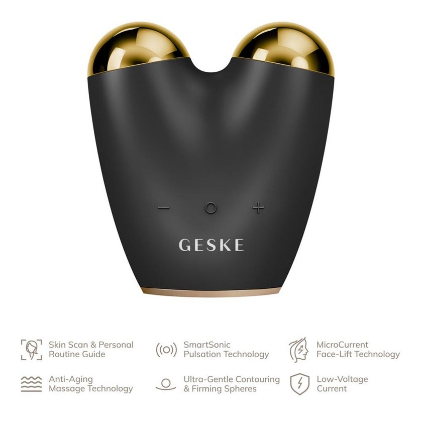 Geske SmartAppGuided 6-in-1 MicroCurrent Face Lifter In Gray Color 