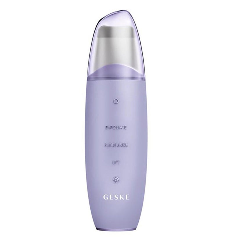 Geske SmartAppGuided 9-in-1 MicroCurrent Skin Scrubber & Blackheads Remover In Purple Color