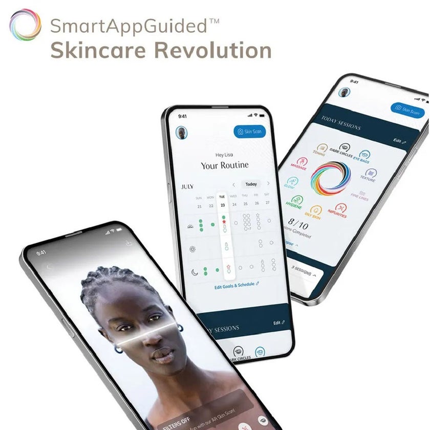 Geske SmartAppGuided 4-in-1 Facial Hydration Refresher In Gray Color 