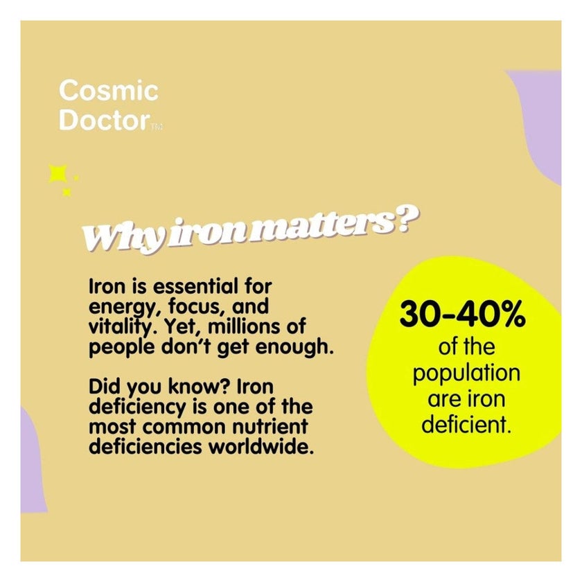 Cosmic Doctor Iron Tea Bags For Energy Support, Pack of 25's