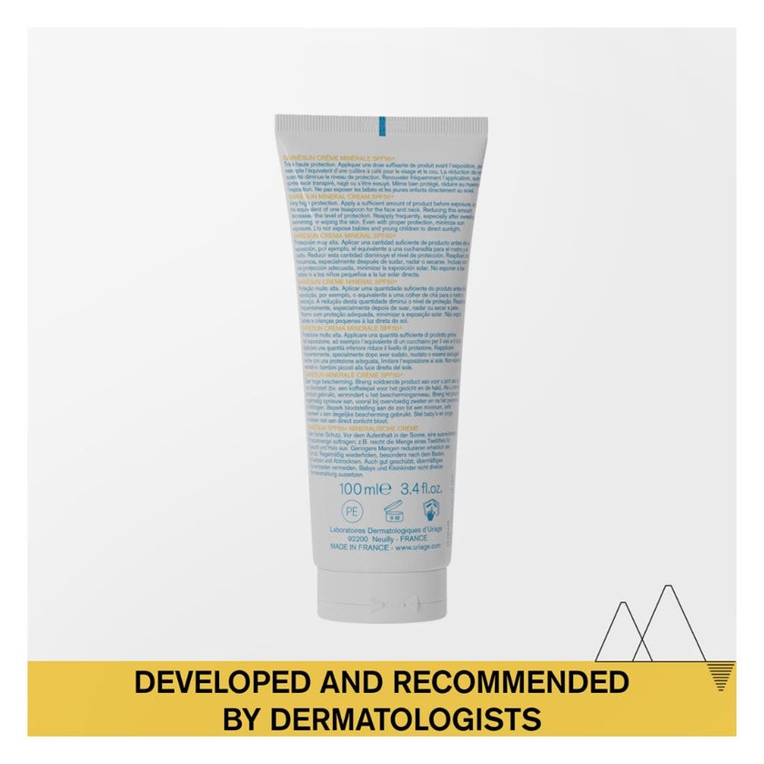 Uriage Bariesun Mineral Sunscreen Cream With SPF50+ For Face & Body With Sensitive Skin 100ml