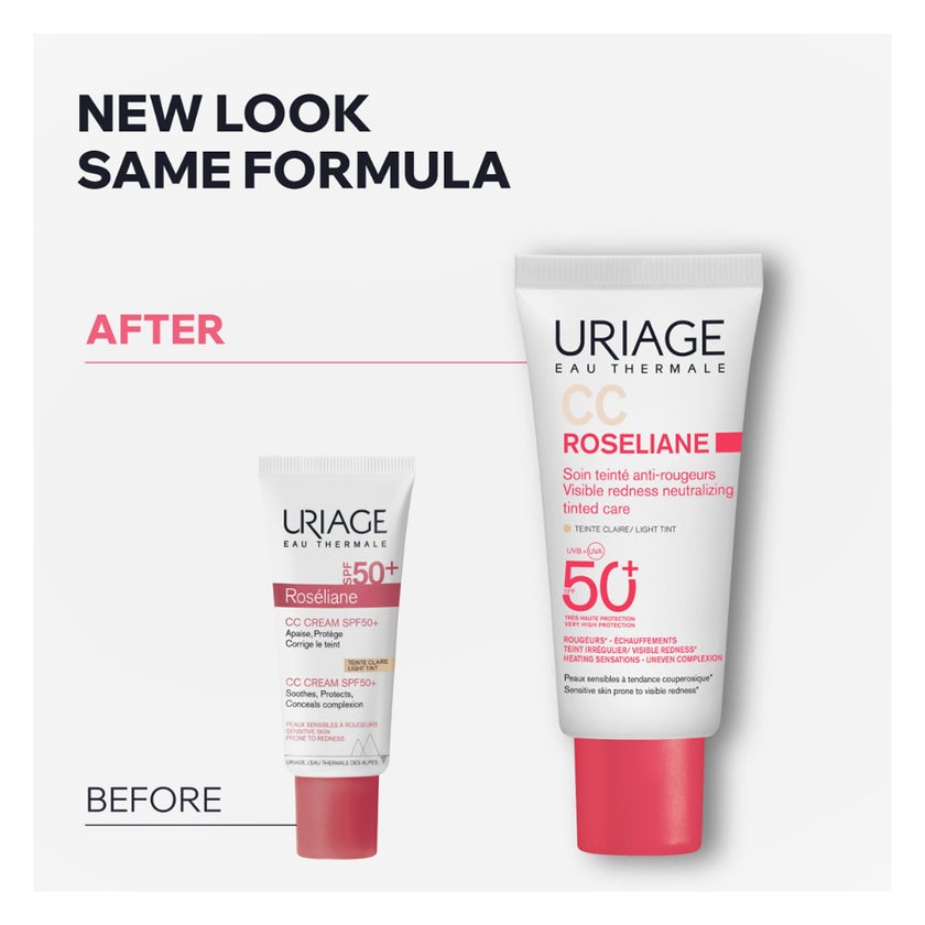 Uriage Roseliane SPF 50+ CC Cream, Light Tint - 40ml