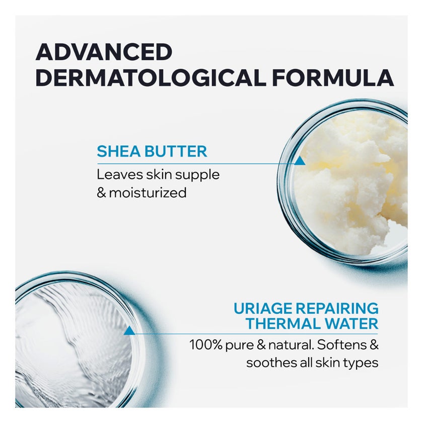 Uriage Eau Thermale Silky Body Lotion, Dry & Sensitive Skin - 500ml