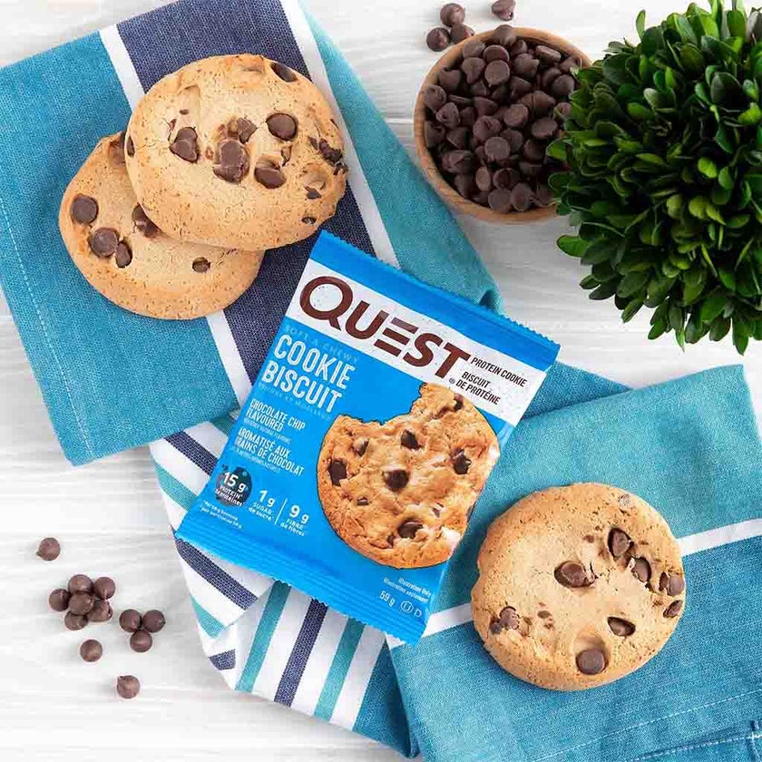 Quest Nutrition Chocolate Chip Soft & Chewy Protein Cookie 59g, Pack of 12's