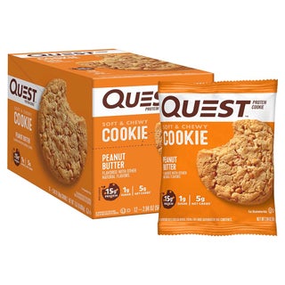 Quest Nutrition Peanut Butter Soft & Chewy Protein Cookie 58g, Pack of 12’s
