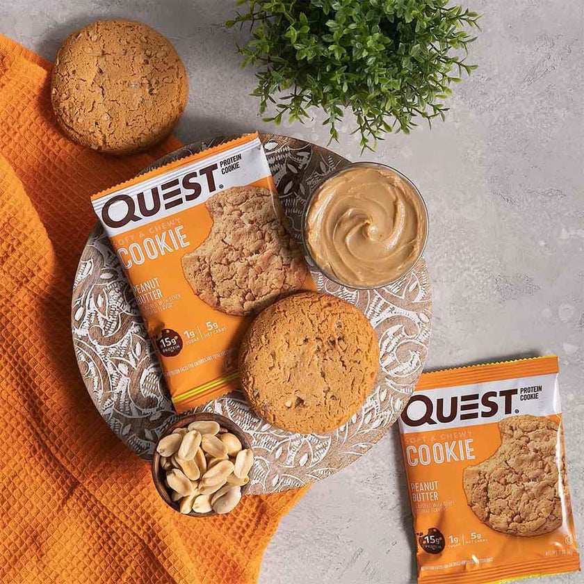 Quest Nutrition Peanut Butter Soft & Chewy Protein Cookie 58g, Pack of 12’s