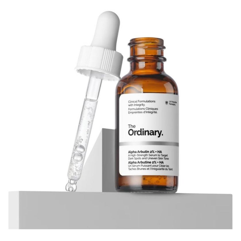 The Ordinary Alpha Arbutin 2% & Hyaluronic Acid Water Based Face Serum For Uneven Skin Tone 30ml