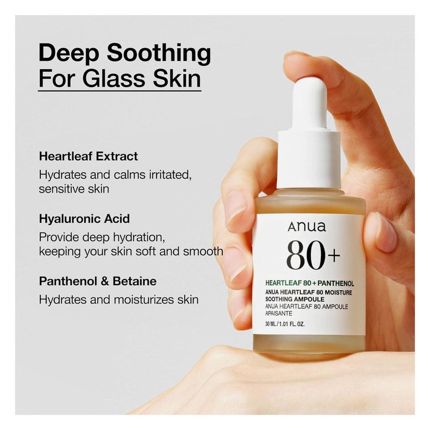 Anua Heartleaf 80 + Panthenol Soothing Ampoule 30ml