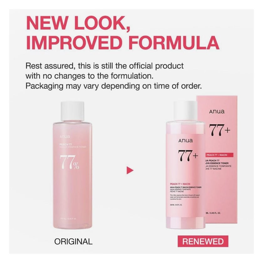 Anua Peach 77 + Niacin Essence Facial Toner 250ml 