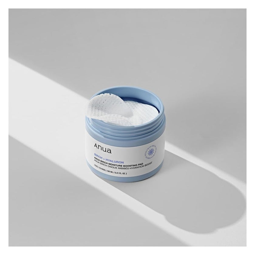 Anua Birch + Hyaluron Moisture Boosting Facial Toner Pads 160ml 