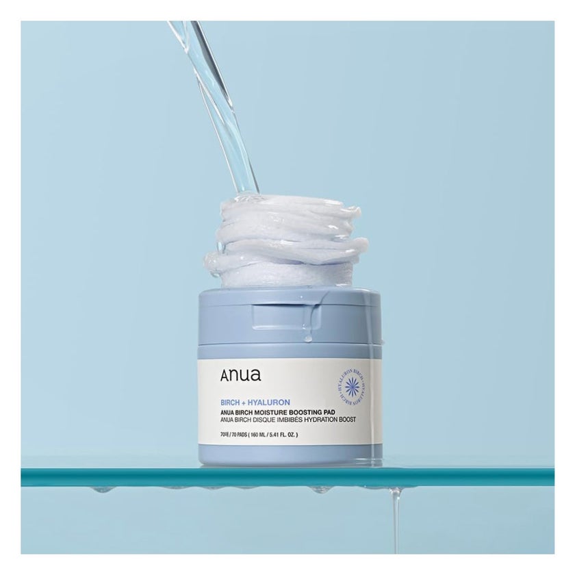 Anua Birch + Hyaluron Moisture Boosting Facial Toner Pads 160ml 