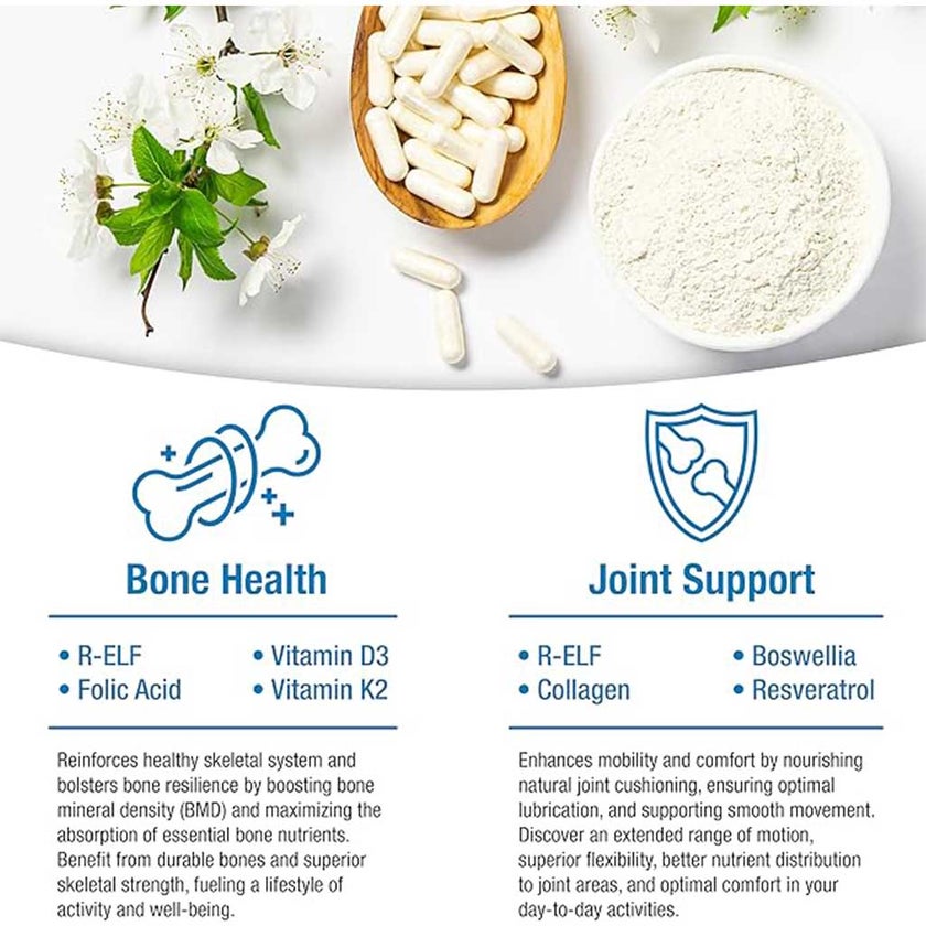 BioQuad Osteodenx Dietary Supplement Capsules For Bone & Joint Support, Pack of 60’s