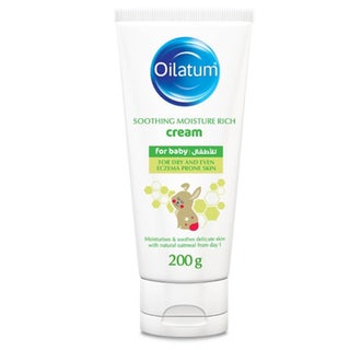 Oilatum Soothing Moisture Rich Baby Cream For Dry & Eczema Prone Skin, Fragrance Free - 0+ Months  200g