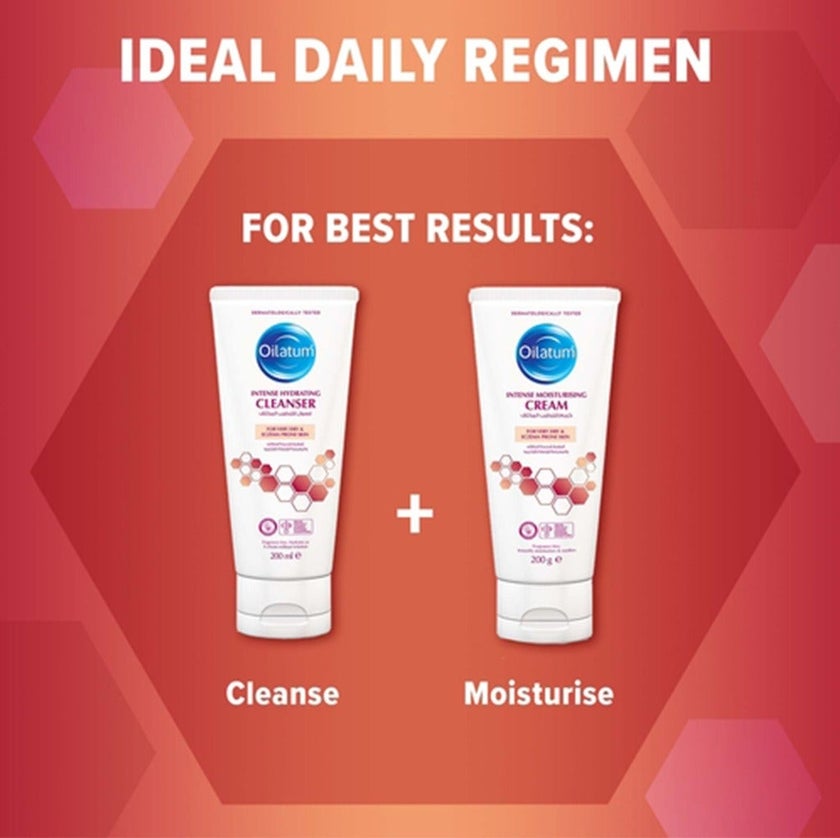 Oilatum Intense Hydrating Fragrance Free Cleanser For Very Dry & Eczema Prone Skin 200ml 