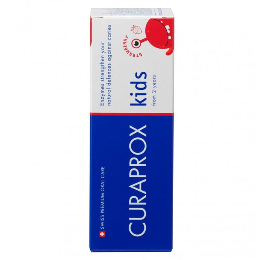 Curaprox Strawberry Flavoured Kids Toothpaste With 950ppm Fluoride For 2+ Years 60ml