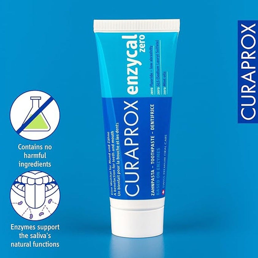 Curaprox Enzycal Toothpaste With 1450 Ppm Fluoride For Sensitive Teeth 75ml