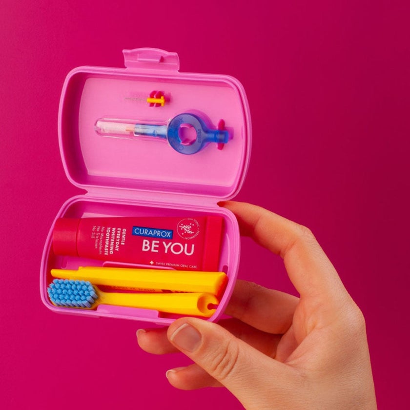 Curaprox Oral Care Travel Kit - Pink 