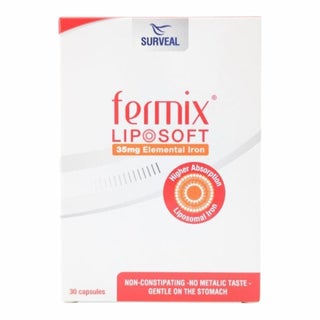 Fermix Liposoft 35mg Elemental Iron Capsules - 30 Capsules