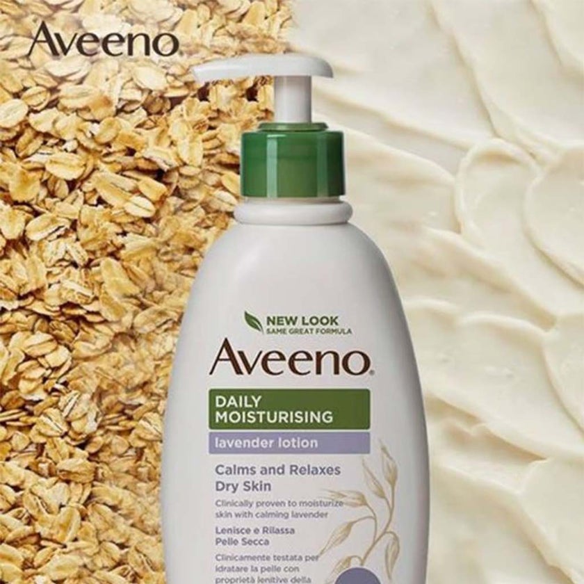 Aveeno Daily Moisturizing Body Lotion With Lavender Scent For Dry Skin 300ml 