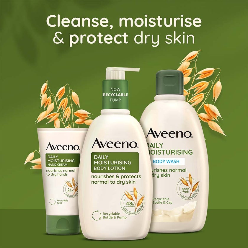 Aveeno Daily Moisturizing Body Lotion With Lavender Scent For Dry Skin 300ml 