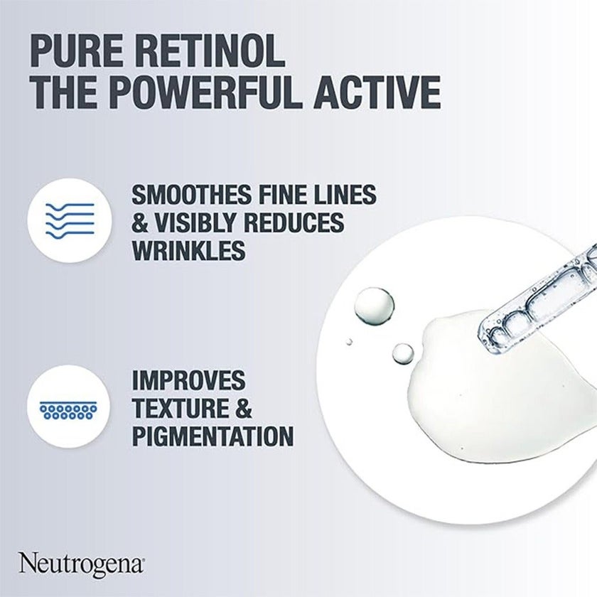 Neutrogena Anti Age Retinol Boost Face & Neck Serum For Wrinkles & Fine Lines 30ml