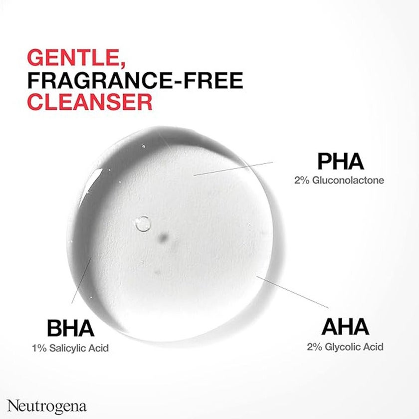 Neutrogena Spot Controlling+ Facial Wash With Salicylic Acid & 4% AHA, PHA 200ml