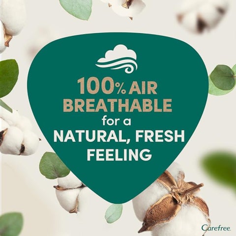 Carefree Organic Cotton Panty Liners, Normal - 30 Pieces