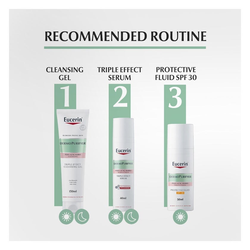 Eucerin DermoPurifyer Triple Effect Post Acne Marks Cleansing Gel 150ml