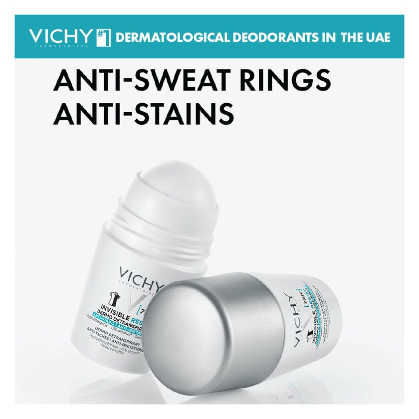 Vichy Homme 72H Invisible Resist Deo Roll On For Women 50ml