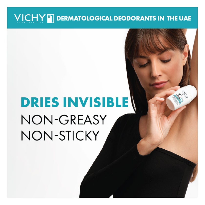 Vichy Homme 72H Invisible Resist Deo Roll On For Women 50ml