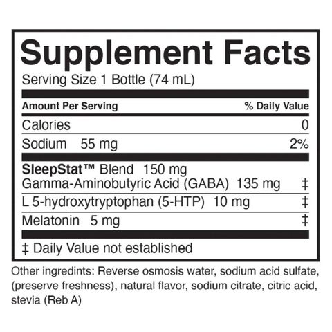 Dream Water Sleep Aid Shot Snoozeberry Drink 74ml