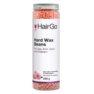 HairGo Hair Removal Hard Bean Wax - Pink Rose 250g 