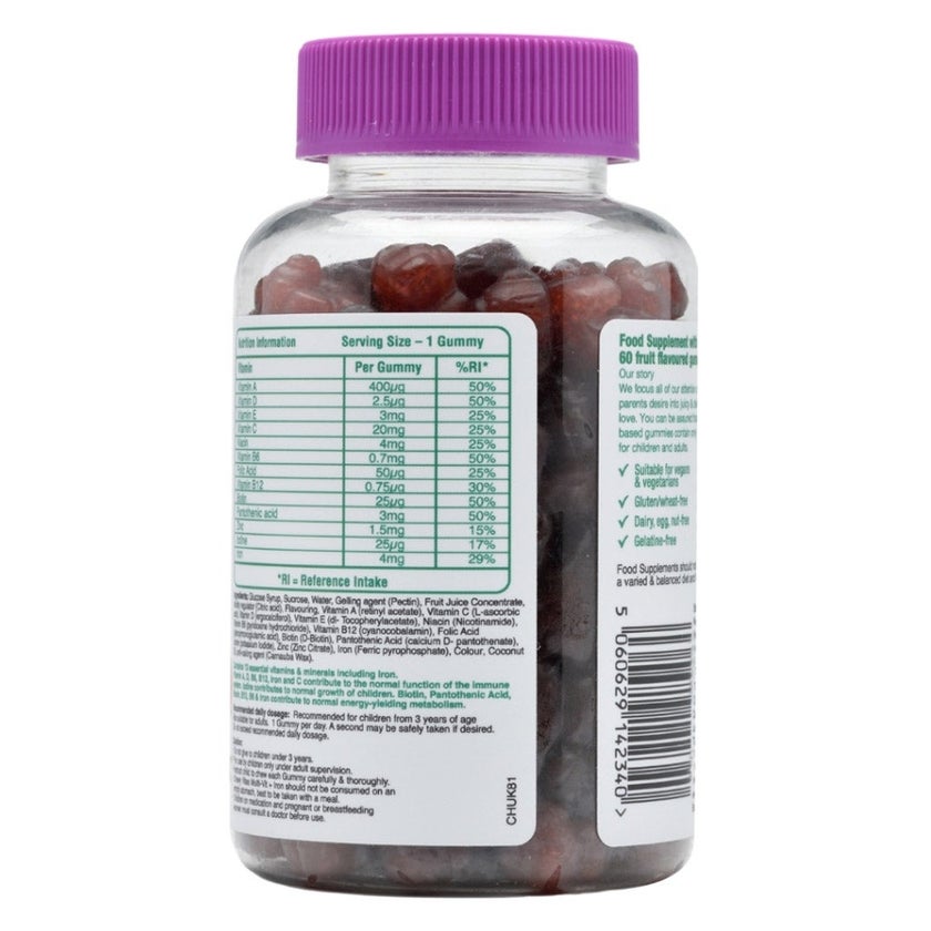 Chewy Vites Kids Multivit + Iron Gummies, Pack of 60's