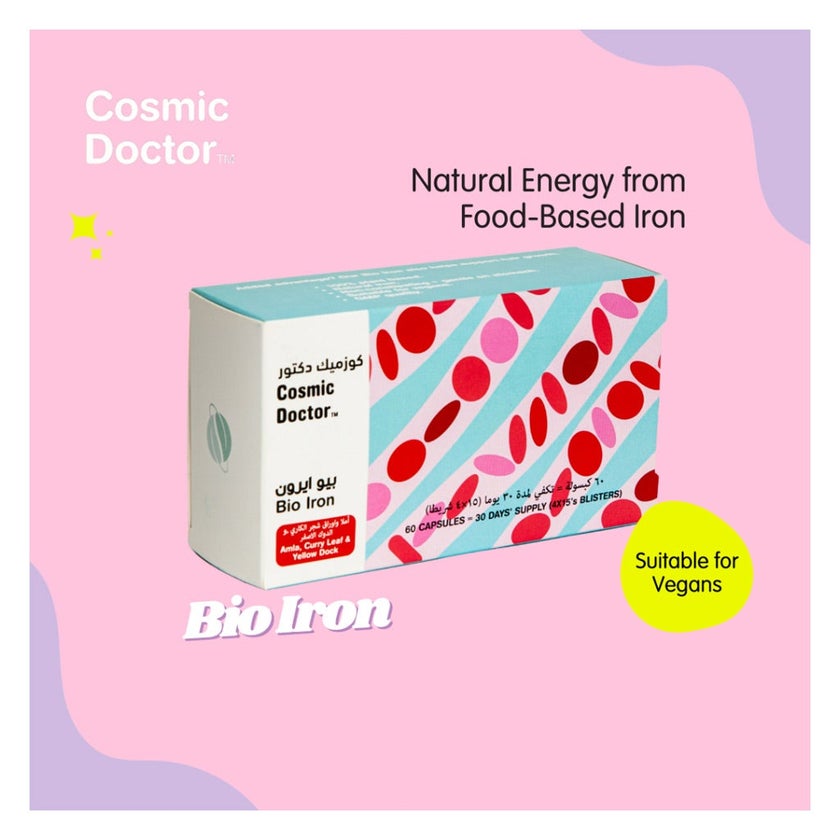 Cosmic Doctor Bio Iron Capsules, Pack of 60’s