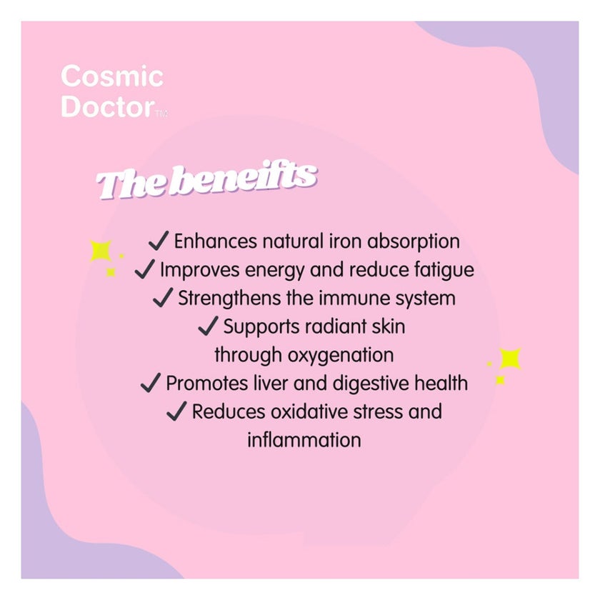 Cosmic Doctor Bio Iron Capsules, Pack of 60’s